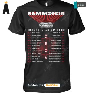 [MODERN] Rammstein Europe Stadium Tour 2024  T-Shirt