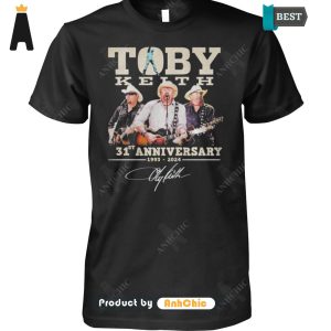 UNIQUE Toby Keith 31st Anniversary 1993-2024 Thank You For The Memories Signature Series Hoodie