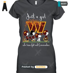 [AVAILABLE] Just A Girl Who Loves Ball And Commanders Signature Series T-Shirt