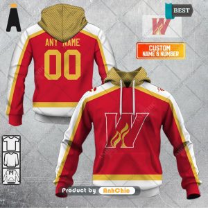 PREMIUM Personalized AHL Calgary Wranglers Color jersey Style   3D Hoodie