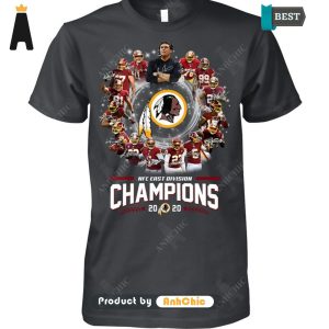 [NEW ARRIVAL] REDSKINS  NFC East Division Champions 2020 Fusion Fashion T-Shirt