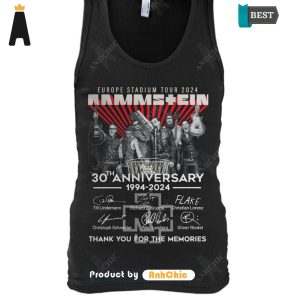 LUXURY Rammstein Europe Stadium Tour 2024 30th Anniversary 1994-2024 Thank You For The Memories Urban Vibes T-Shirt