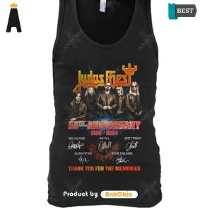 BEST-SELLING Judas Priest 55th Anniversary 1969-2024 Thank You For The Memories POD Design T-Shirt