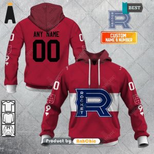 NEW Personalized AHL Laval Rocket Color jersey Style  POD Design 3D Hoodie