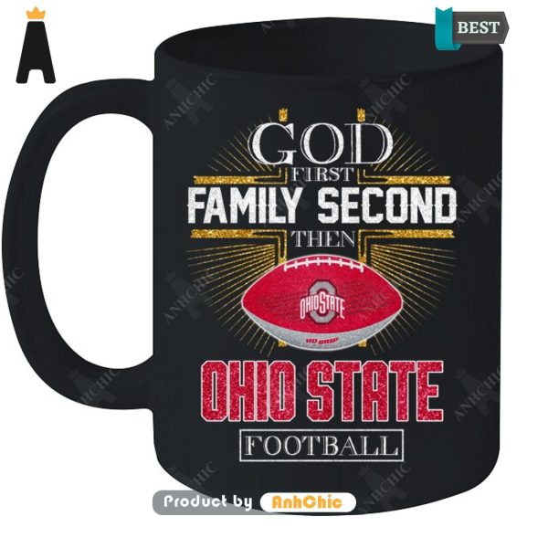 [AVAILABLE] God First Family Second Then Ohio State Football POD Design T-Shirt