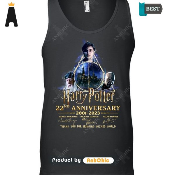 [AVAILABLE] Harry Potter 22nd Anniversary 2001-2023 Thank You Bringing Wizard World Luxury Comfort T-Shirt