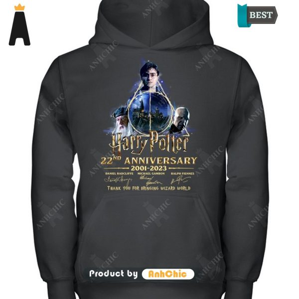 [AVAILABLE] Harry Potter 22nd Anniversary 2001-2023 Thank You Bringing Wizard World Luxury Comfort T-Shirt