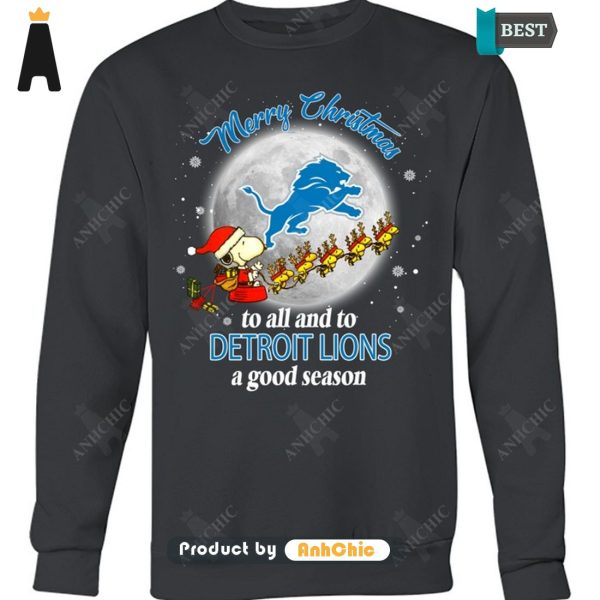 [AVAILABLE] Merry Chrismas To All And To Detroit Lions A Good Season Trending Collection T-Shirt, Long Sleeve, SweatShirt, Polo, Hoodie