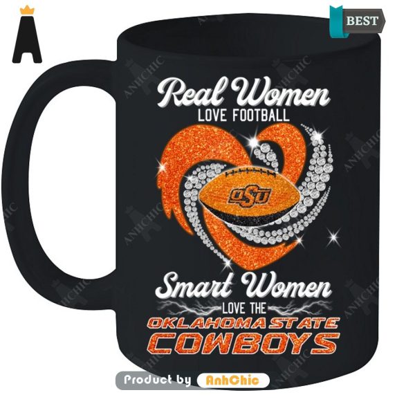 [AVAILABLE] Real Women Loves Football Smart Women Loves The Klahoma State Cowboys Limitted Edition T-Shirt