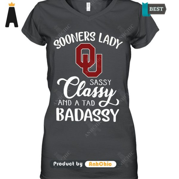 AVAILABLE Sooners Laddy Sassy Classy And Tab Badassy Street Style Elegance T-Shirt