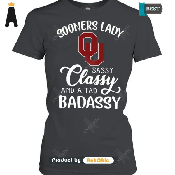 AVAILABLE Sooners Laddy Sassy Classy And Tab Badassy Street Style Elegance T-Shirt