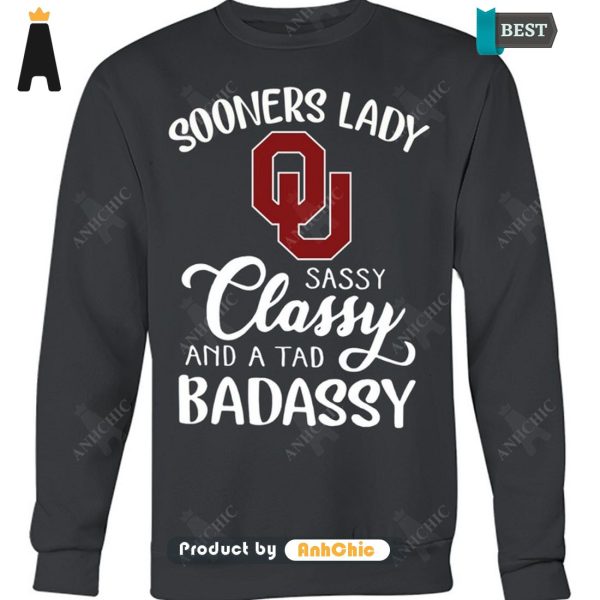 AVAILABLE Sooners Laddy Sassy Classy And Tab Badassy Street Style Elegance T-Shirt