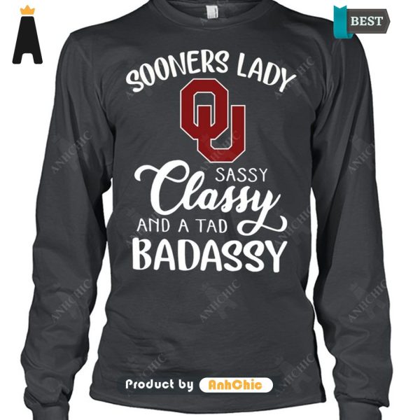 AVAILABLE Sooners Laddy Sassy Classy And Tab Badassy Street Style Elegance T-Shirt