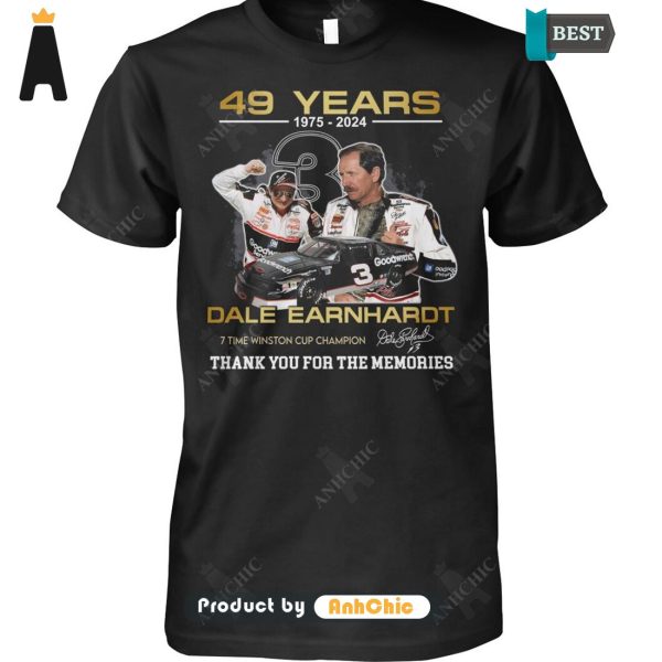 BEST Dale Earnhardt 49 Years 1975-2024 Thank You For The Memories Hot Winter Hoodie