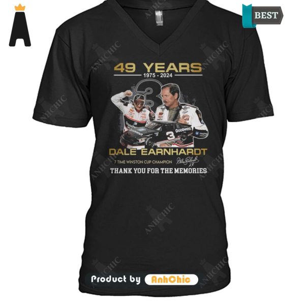 BEST Dale Earnhardt 49 Years 1975-2024 Thank You For The Memories Hot Winter Hoodie