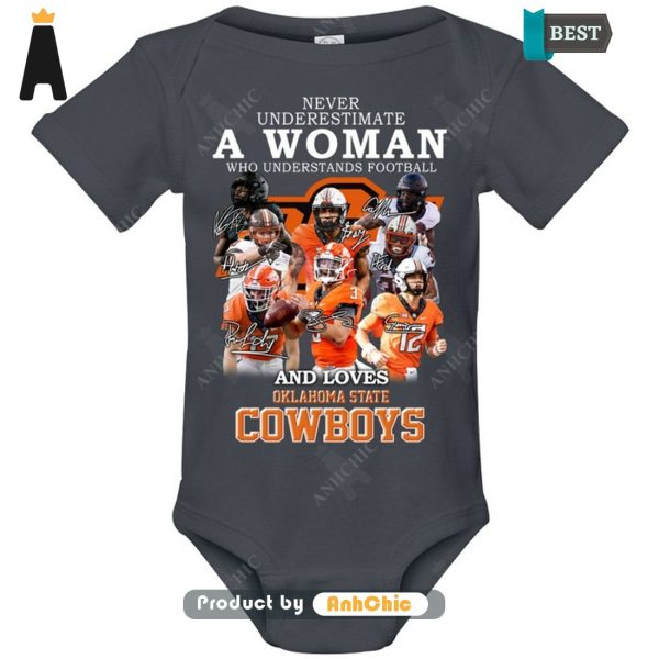 [BEST] Never Underestimate A Woman Who Understands Football And Loves Klahoma State Cowboys Street Style Fusion T-Shirt