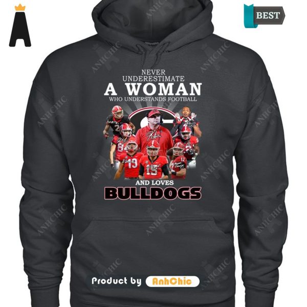 BEST Never Underestimate A Women Understand Football And Loves Bulldogs Fusion Fashion T-Shirt, Long Sleeve, SweatShirt, Polo, Hoodie