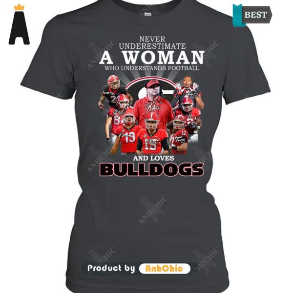 BEST Never Underestimate A Women Understand Football And Loves Bulldogs Fusion Fashion T-Shirt, Long Sleeve, SweatShirt, Polo, Hoodie