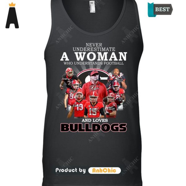 BEST Never Underestimate A Women Understand Football And Loves Bulldogs Fusion Fashion T-Shirt, Long Sleeve, SweatShirt, Polo, Hoodie