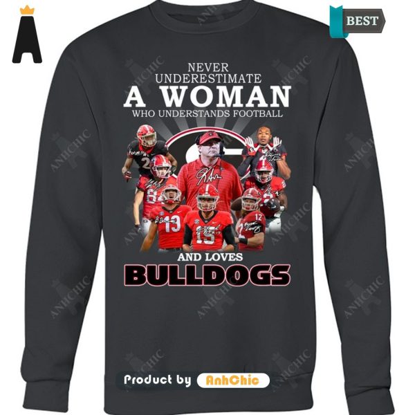 BEST Never Underestimate A Women Understand Football And Loves Bulldogs Fusion Fashion T-Shirt, Long Sleeve, SweatShirt, Polo, Hoodie