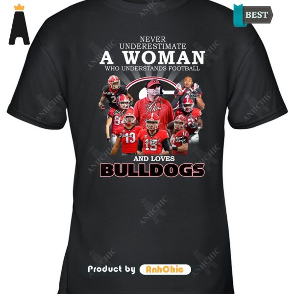 BEST Never Underestimate A Women Understand Football And Loves Bulldogs Fusion Fashion T-Shirt, Long Sleeve, SweatShirt, Polo, Hoodie