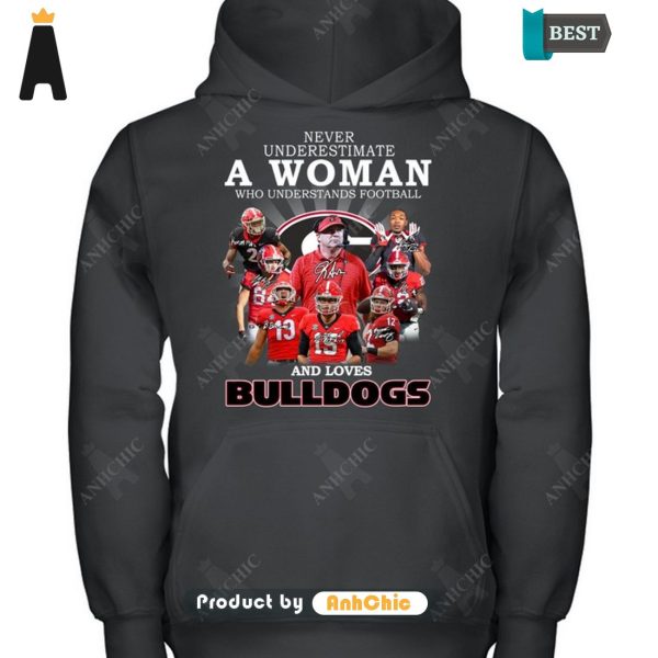 BEST Never Underestimate A Women Understand Football And Loves Bulldogs Fusion Fashion T-Shirt, Long Sleeve, SweatShirt, Polo, Hoodie