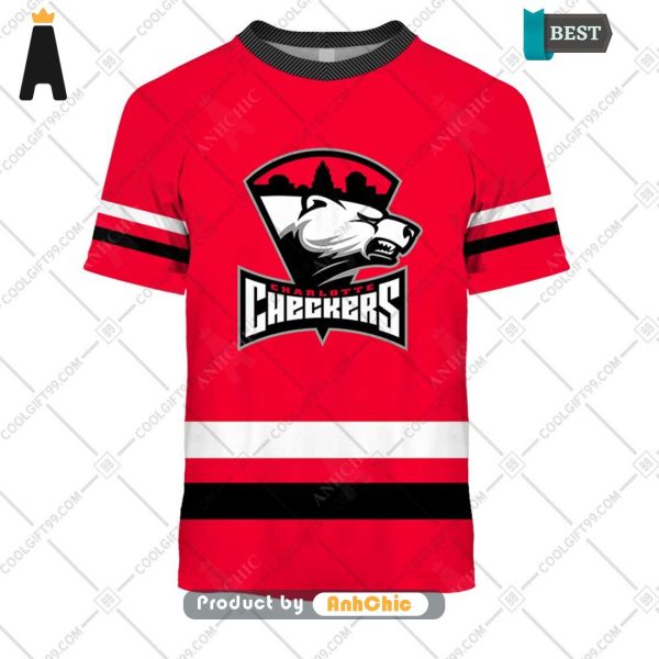 BEST-SELLING Personalized AHL Charlotte Checkers Color jersey Style  Hot Winter 3D Hoodie