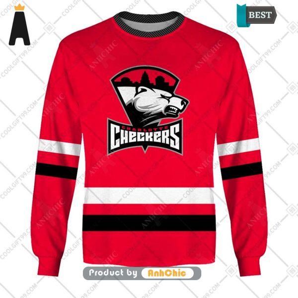 BEST-SELLING Personalized AHL Charlotte Checkers Color jersey Style  Hot Winter 3D Hoodie