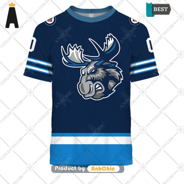 BEST-SELLING Personalized AHL Manitoba Moose Color jersey Style  Luxury Comfort 3D Hoodie