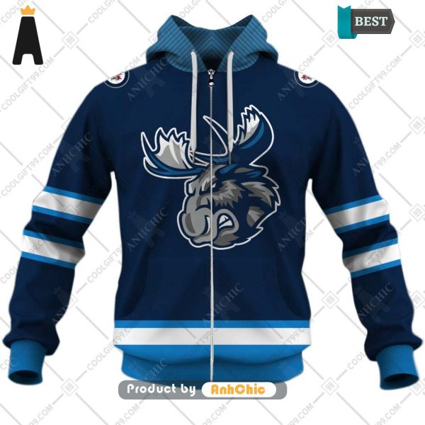 BEST-SELLING Personalized AHL Manitoba Moose Color jersey Style  Luxury Comfort 3D Hoodie