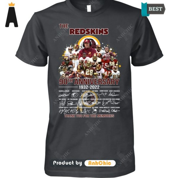 BEST-SELLING The REDSKINS 90th Anniversary 1932-2022 Thank You For The Memories Modern Classics T-Shirt