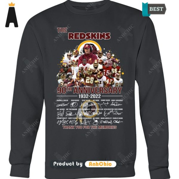 BEST-SELLING The REDSKINS 90th Anniversary 1932-2022 Thank You For The Memories Modern Classics T-Shirt