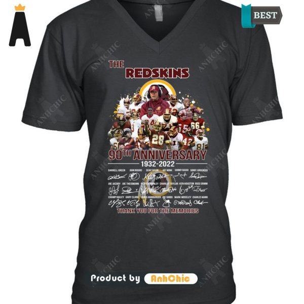 BEST-SELLING The REDSKINS 90th Anniversary 1932-2022 Thank You For The Memories Modern Classics T-Shirt