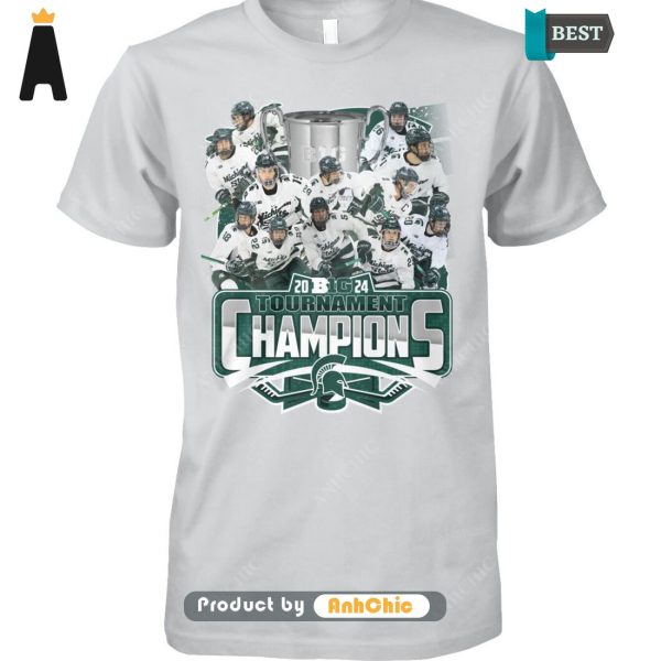 [HIGH-END] MICHIGAN STATE 2024 Big Ten Hockey Tournament Champions Hot Winter T-Shirt