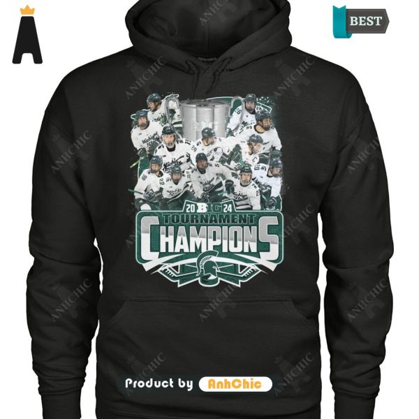 [HIGH-END] MICHIGAN STATE 2024 Big Ten Hockey Tournament Champions Hot Winter T-Shirt