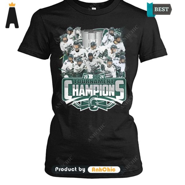 [HIGH-END] MICHIGAN STATE 2024 Big Ten Hockey Tournament Champions Hot Winter T-Shirt