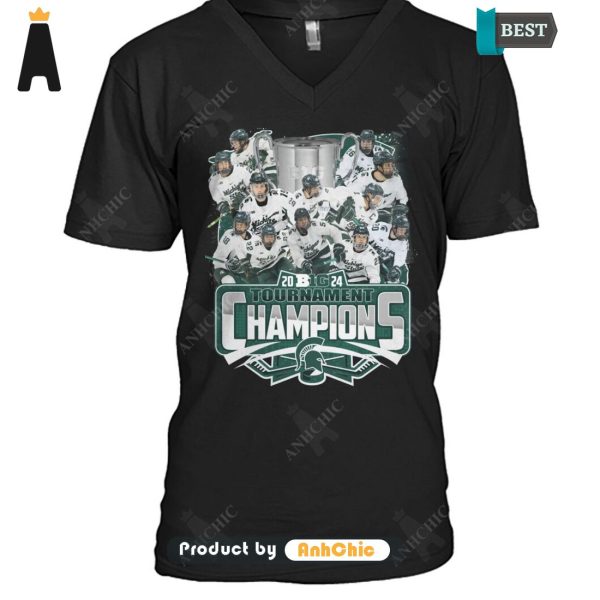 [HIGH-END] MICHIGAN STATE 2024 Big Ten Hockey Tournament Champions Hot Winter T-Shirt