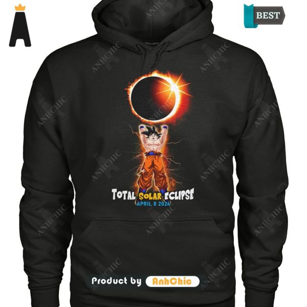 HOT Dragon Ball Songuku Total Solar Eclipse April 8 2024 All over Printed T-Shirt, Hoodie, Polo, SweatShirt