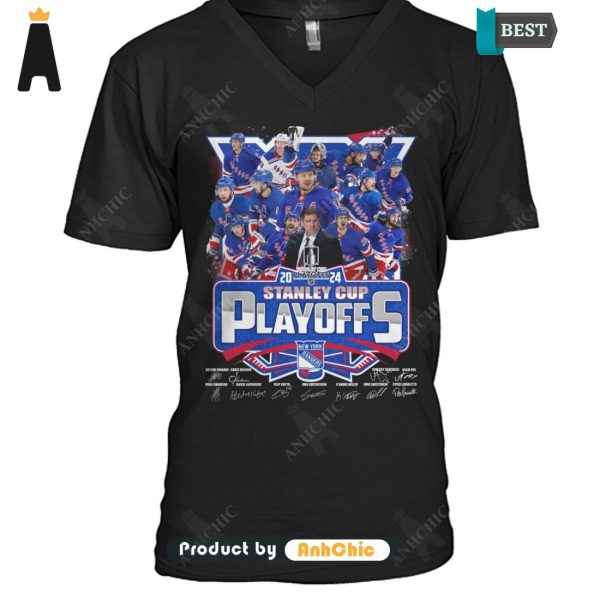 HOT FASHION New York Rangers Stanley Cup PlayOffs 2024 Urban Streetwear T-Shirt