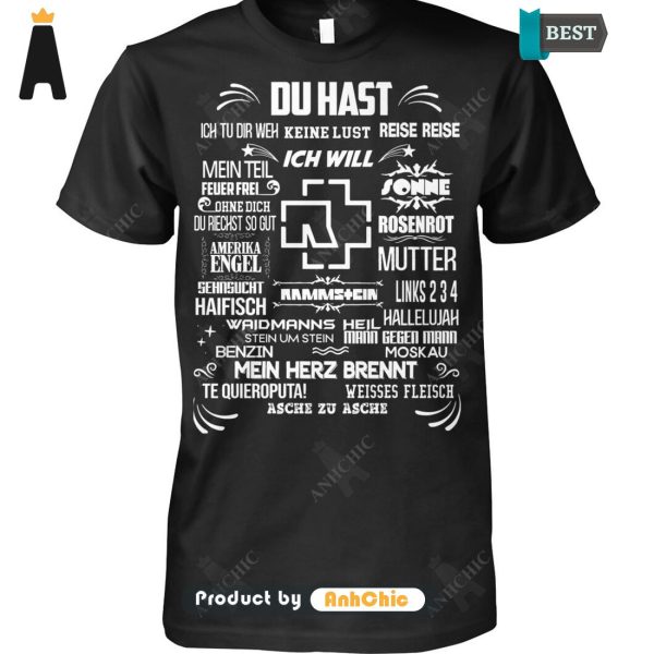 HOT FASHION Rammstein Du Hast Urban Vibes T-Shirt