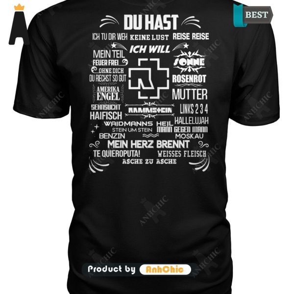 HOT FASHION Rammstein Du Hast Urban Vibes T-Shirt