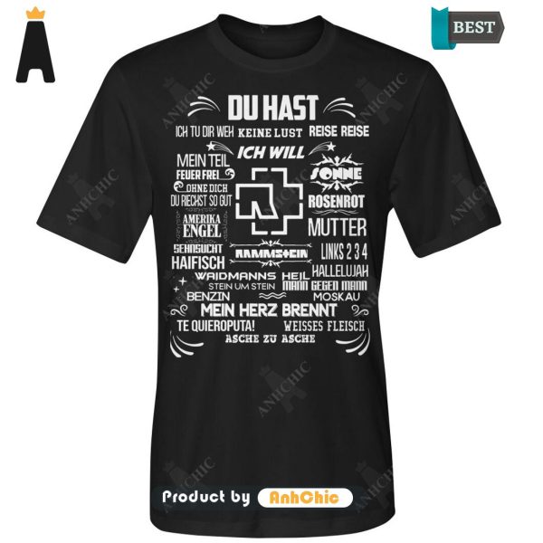 HOT FASHION Rammstein Du Hast Urban Vibes T-Shirt