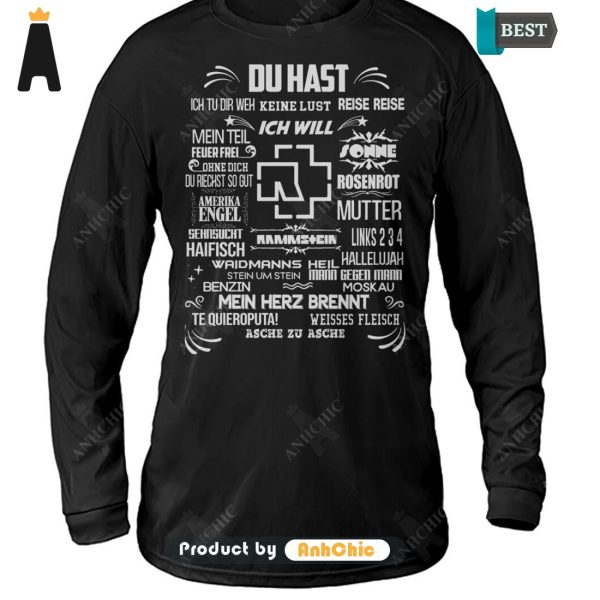 HOT FASHION Rammstein Du Hast Urban Vibes T-Shirt