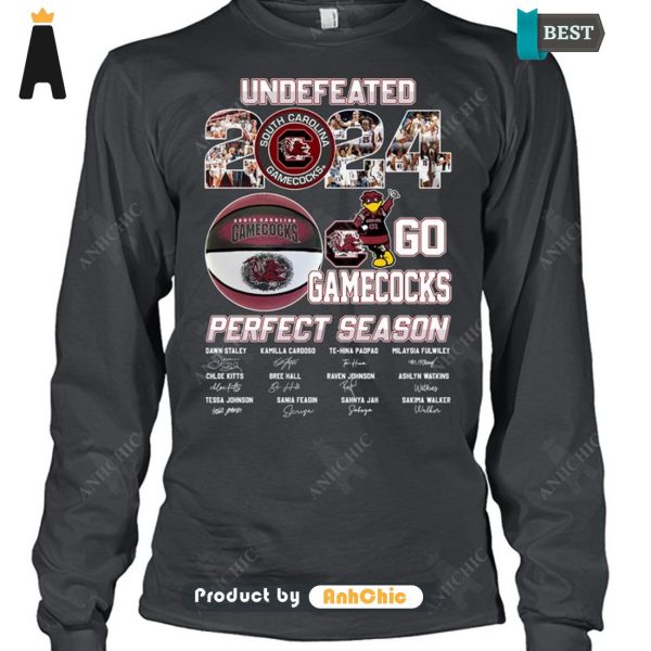 HOT FASHION South Carolina Go GameCocks Perfect Season All over Printed T-Shirt, Long Sleeve, SweatShirt, Polo, Hoodie