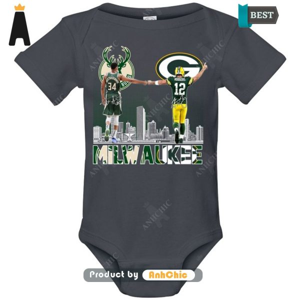 HOT Milwaukee Bucks Vs Green Bay Packers All over Printed T-Shirt