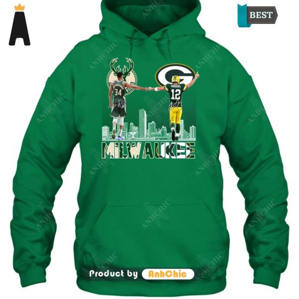 HOT Milwaukee Bucks Vs Green Bay Packers All over Printed T-Shirt