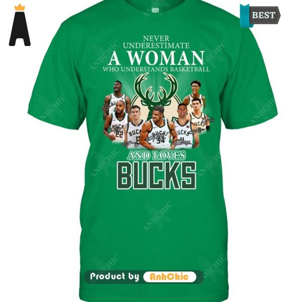 HOT Never Underestimate A Woman Who Understands Basketball And Loves Bucks Urban Streetwear T-Shirt