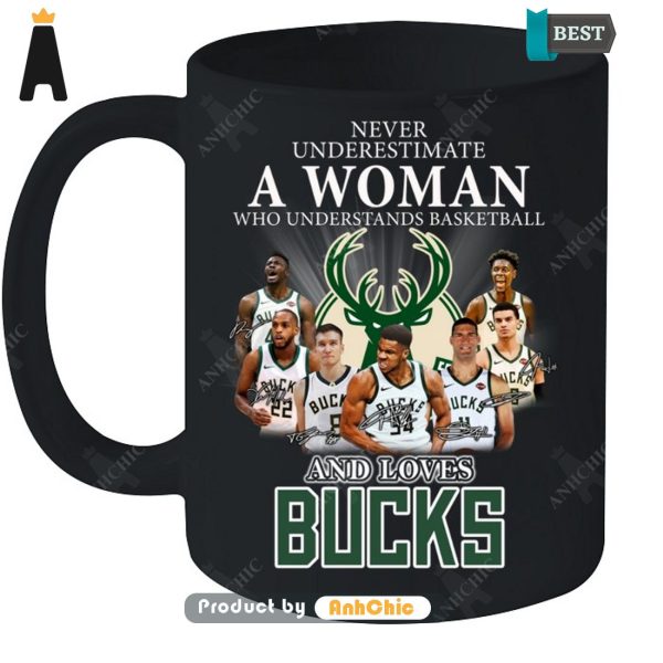 HOT Never Underestimate A Woman Who Understands Basketball And Loves Bucks Urban Streetwear T-Shirt