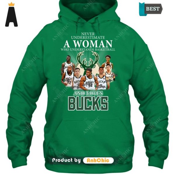 HOT Never Underestimate A Woman Who Understands Basketball And Loves Bucks Urban Streetwear T-Shirt