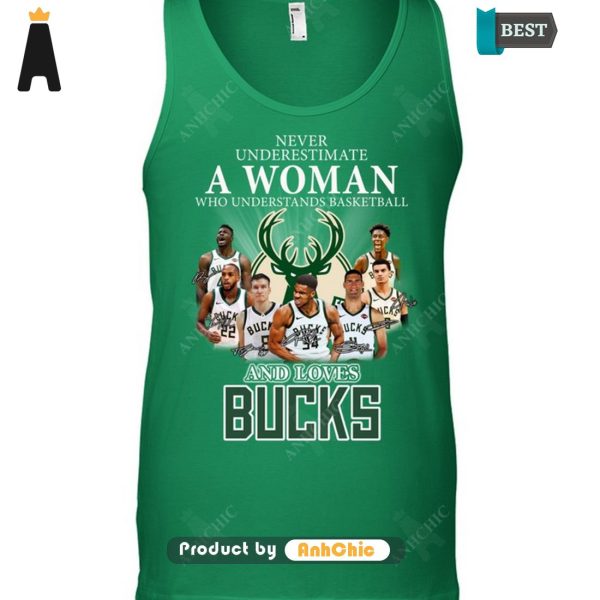 HOT Never Underestimate A Woman Who Understands Basketball And Loves Bucks Urban Streetwear T-Shirt